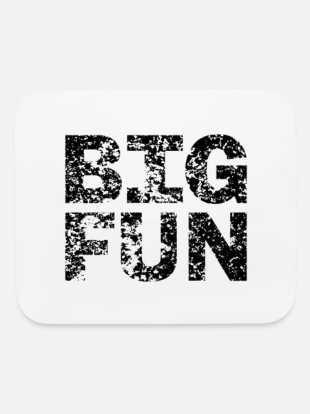 Big fun - Mouse pad Horizontal - white - Front