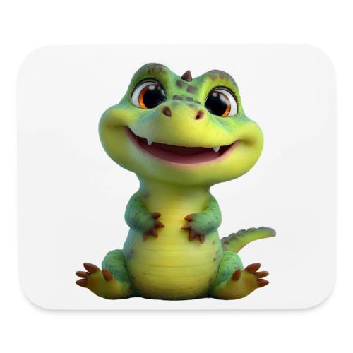 Playful Cartoon Baby Alligator - Mouse pad Horizontal