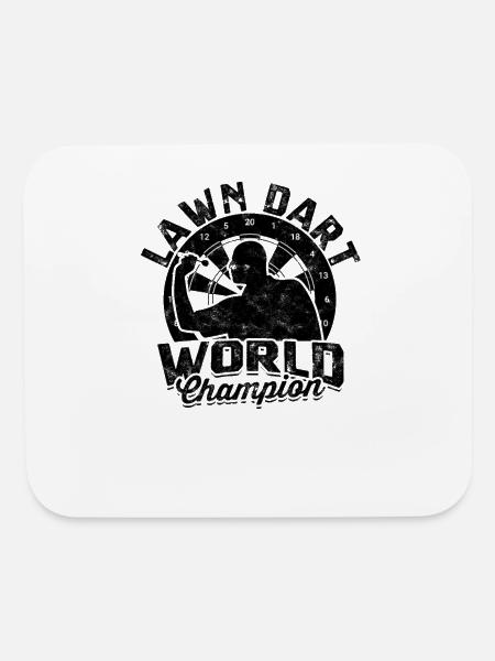 Lawn Dart World Champion - Darts - Mouse pad Horizontal - white - Front