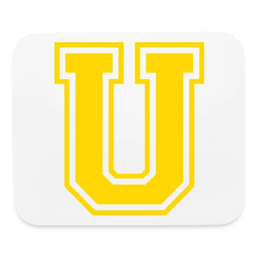 Letter U – Capital Athletic Alphabet Monogram - Mouse pad Horizontal