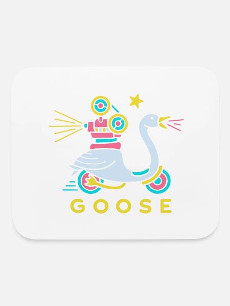 RETRO GOOSE FUNNY - Mouse pad Horizontal - white