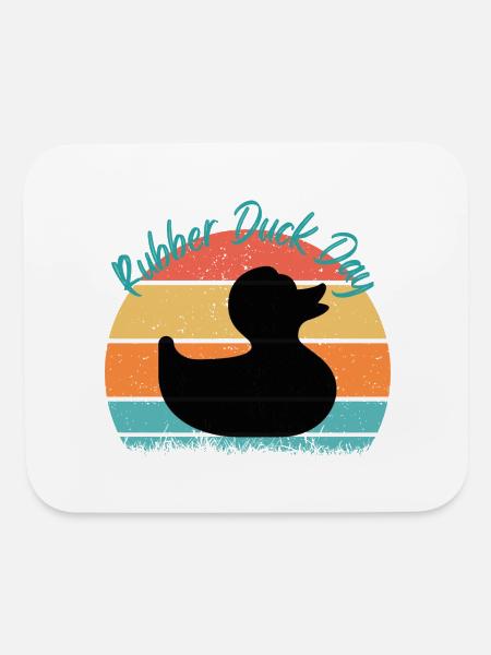 Cool Duck International Duck Day - Mouse pad Horizontal - white - Front