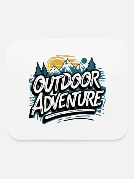 Outdoor Adventure - Mouse pad Horizontal - white - Front