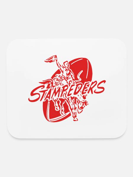 Red Stampede Rider - Mouse pad Horizontal - white - Front