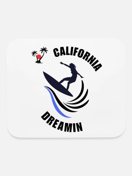 California Dreamin - Mouse pad Horizontal - white