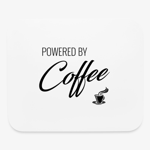 Powered by Coffee - Mouse pad Horizontal
