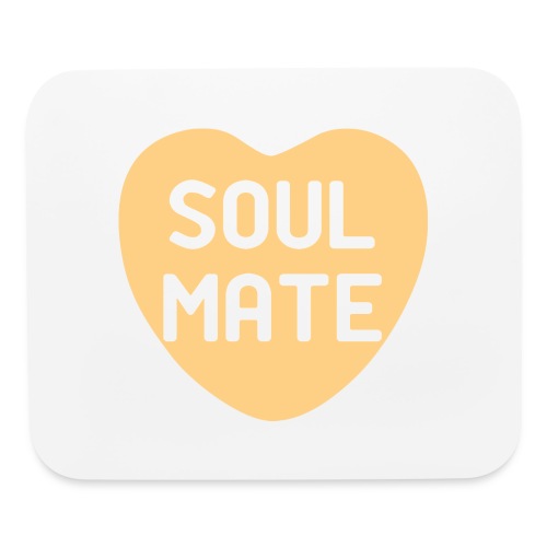 Soul Mate Orange Candy Heart - Mouse pad Horizontal