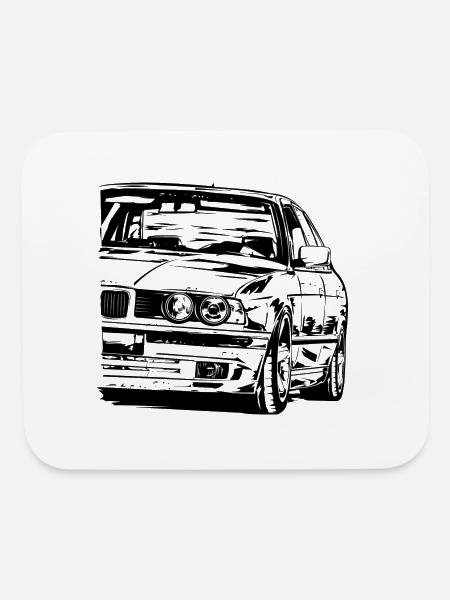 e34 - Mouse pad Horizontal - white - Front
