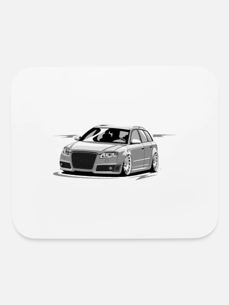 a4 s4 rs4 b7 avant - Mouse pad Horizontal - white - Front