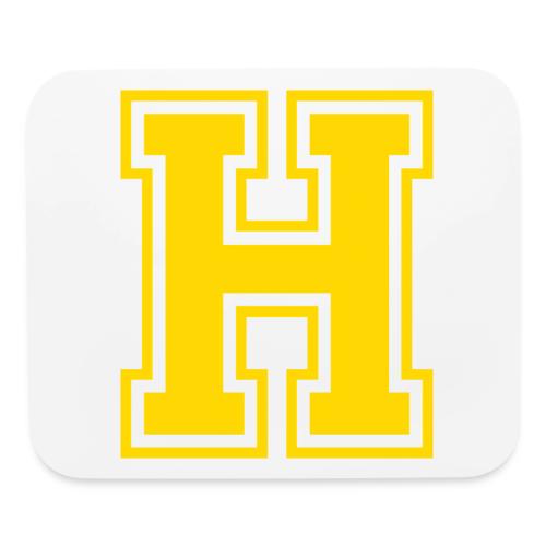 Letter H – Capital Athletic Alphabet Monogram - Mouse pad Horizontal
