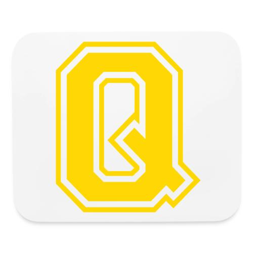 Letter Q – Capital Athletic Alphabet Monogram - Mouse pad Horizontal