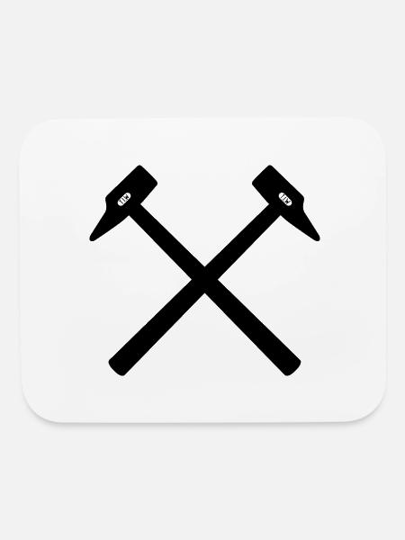 Hammers - Mouse pad Horizontal - white - Front