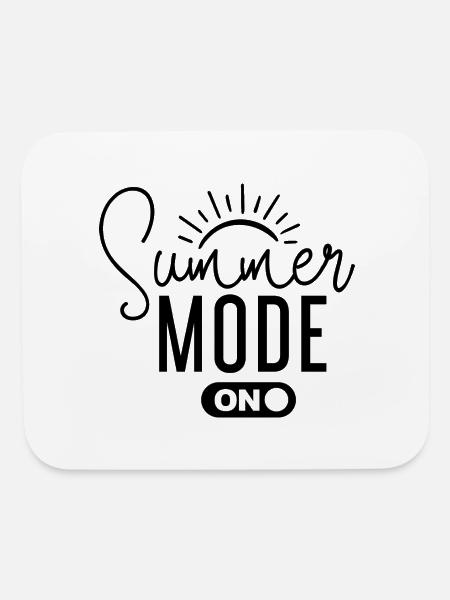 Summer Mode - Mouse pad Horizontal - white - Front