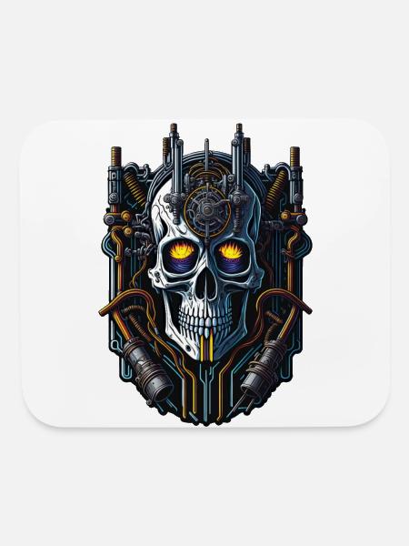 cyborg 41 - Mouse pad Horizontal - white - Front