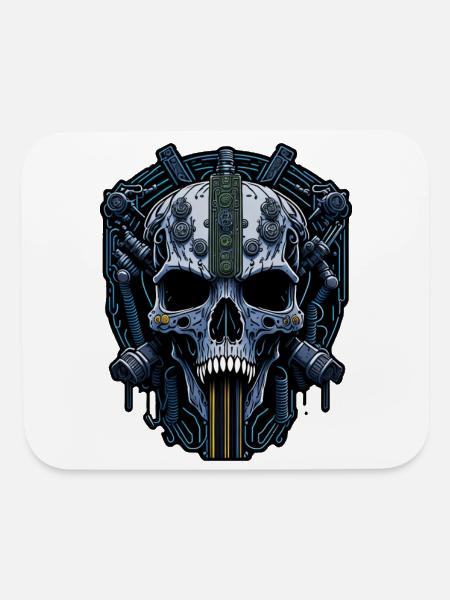 cyborg 70 - Mouse pad Horizontal - white - Front