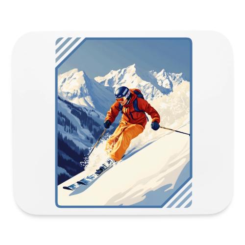 Mountain Skiing Vibes - Mouse pad Horizontal