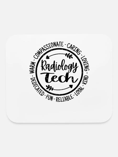 Radiology Tech - Mouse pad Horizontal - white - Front