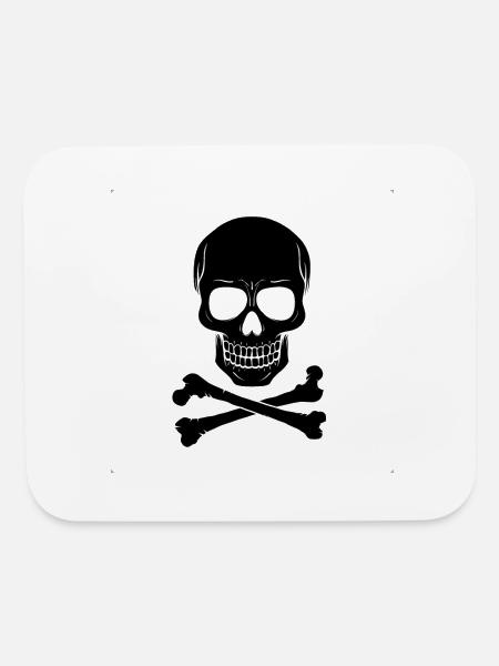 Skull and Bones - Mouse pad Horizontal - white - Front
