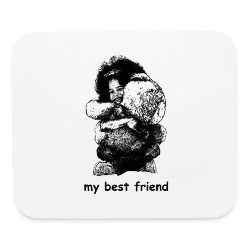 My best friend (girl) - Mouse pad Horizontal