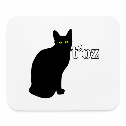 Sarcastic Black Cat Pet - Egyptian I Don't Care. - Mouse pad Horizontal
