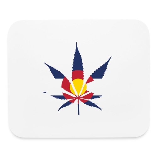 Colorado Pot Leaf Flag - Mouse pad Horizontal