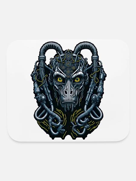 Techno Apes 60 - Mouse pad Horizontal - white - Front