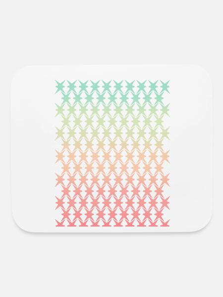 Christmas stars vintage pattern - Mouse pad Horizontal - white - Front