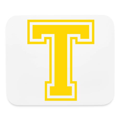 Letter T – Capital Athletic Alphabet Monogram - Mouse pad Horizontal