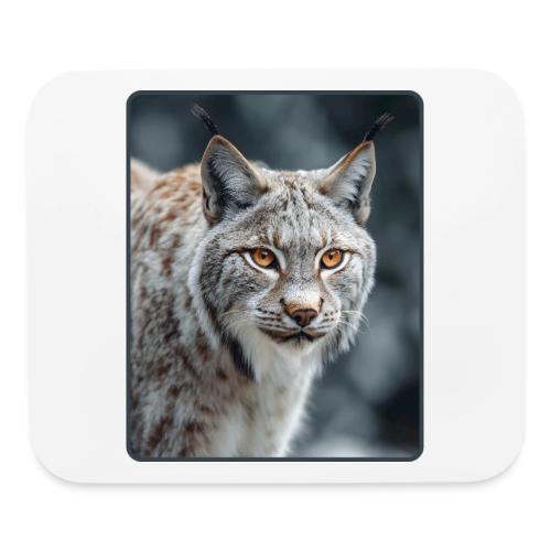 Lynx Portrait Piercing Eyes Design - Mouse pad Horizontal