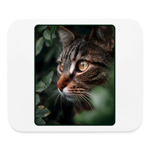 Tabby Cat Jungle Eyes Design - Mouse pad Horizontal