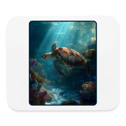 Sea Turtle Coral Reef Design - Mouse pad Horizontal
