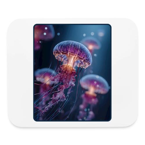 Glowing Jellyfish Deep Sea Design - Mouse pad Horizontal