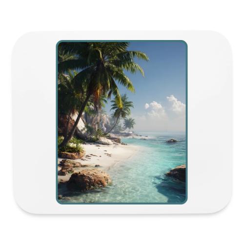 Tropical Beach Paradise Palm Design - Mouse pad Horizontal