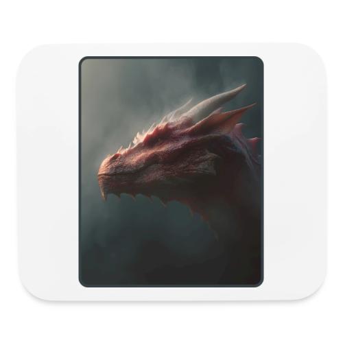 Red Dragon Fog Portrait Design - Mouse pad Horizontal