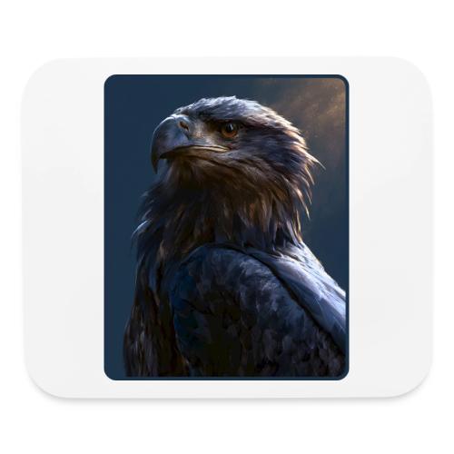 Majestic Eagle Cinematic Portrait Design - Mouse pad Horizontal
