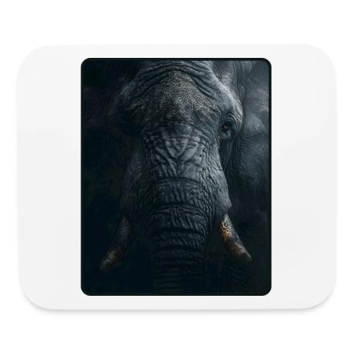Shadow Elephant Intense Eyes Design - Mouse pad Horizontal