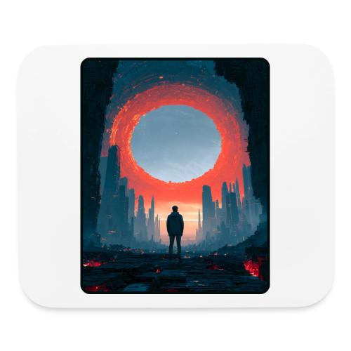 Cosmic Portal Future City Design - Mouse pad Horizontal