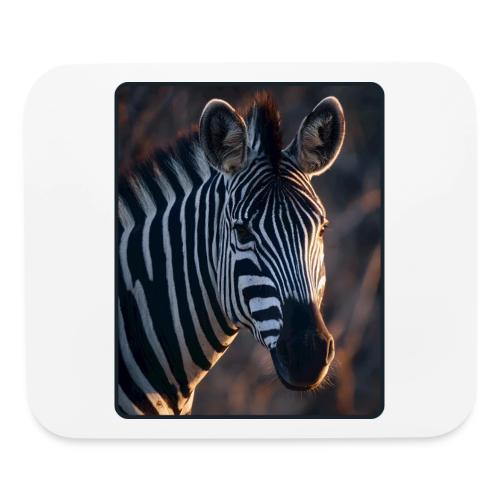 Majestic Zebra Sunset Portrait Design - Mouse pad Horizontal