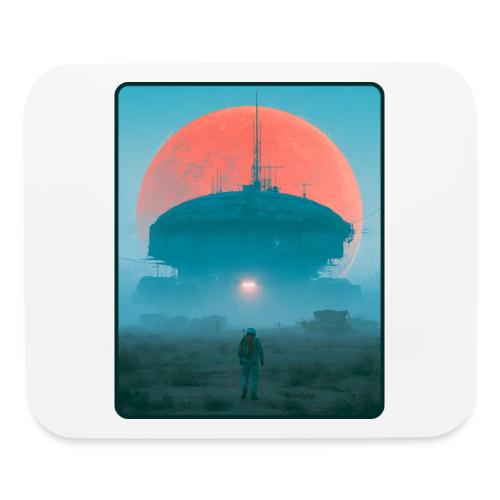 Astronaut Alien Outpost Design - Mouse pad Horizontal