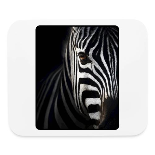 Zebra High Contrast Portrait Design - Mouse pad Horizontal