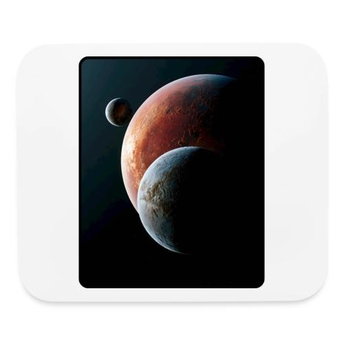 Three Planets Deep Space Design - Mouse pad Horizontal
