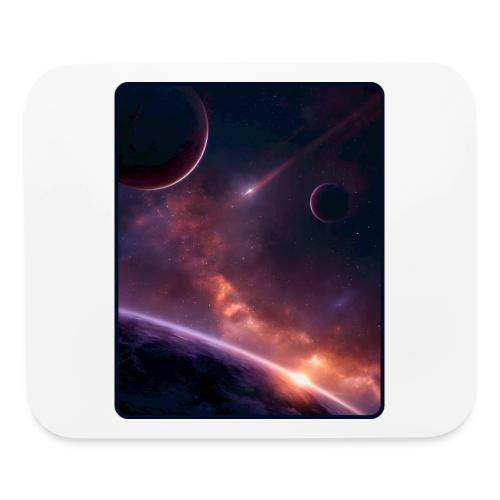 Cosmic Sunset Nebula Space Art - Mouse pad Horizontal