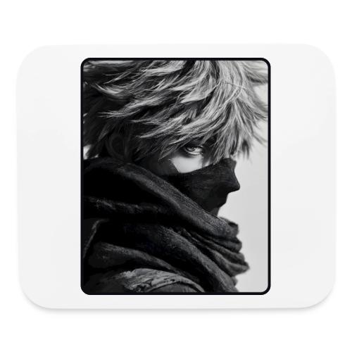 Battle-Worn Ninja Portrait - Mouse pad Horizontal