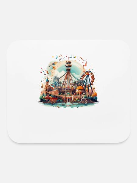 Amusement-Park Theme-Park Carnival-fair - Mouse pad Horizontal - white - Front