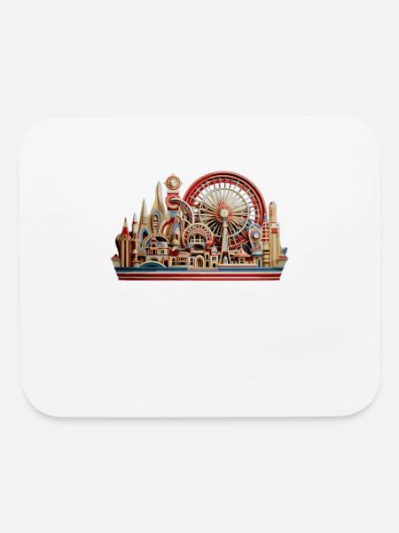 Amusement-Park Theme-Park Carnival-fair - Mouse pad Horizontal - white - Front