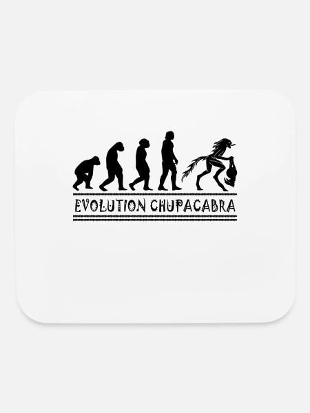 Cryptozoologists Chupacabra-cryptid Evolution - Mouse pad Horizontal - white - Front