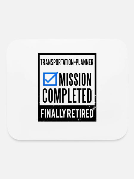 Retirement - Retired Transportation-Planner - Mouse pad Horizontal - white - Front