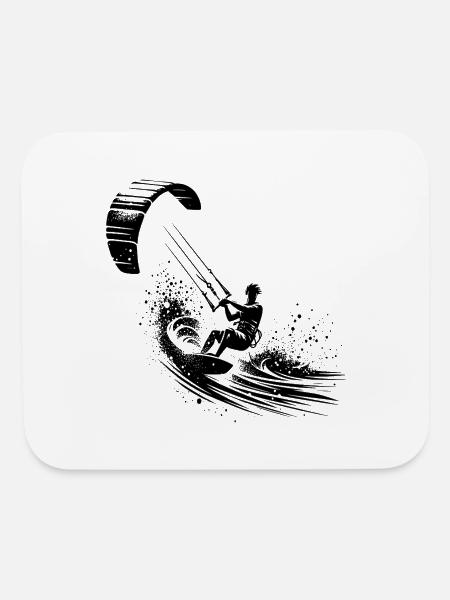 Kite Surfing Adventure Equipment Surfing In The - Mouse pad Horizontal - white - Front