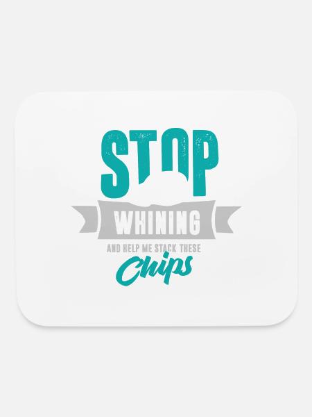 Funny Poker Player Gambler Casino Roulette - Mouse pad Horizontal - white - Front