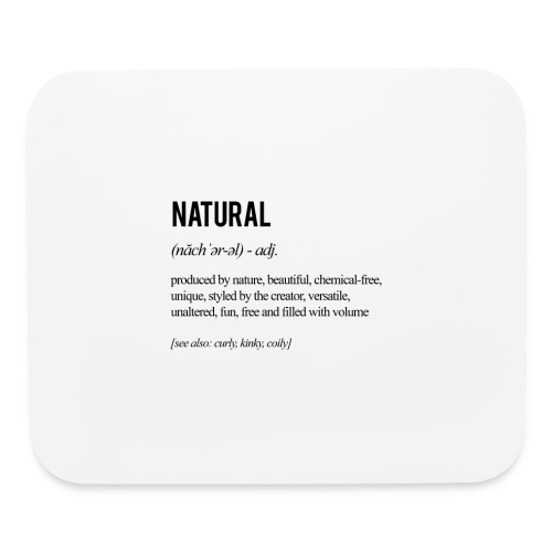 Natural Hair Definition - Black - Mouse pad Horizontal